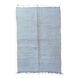 Tapis Berbère Kilim Beni Ourain blanc - 190 x 254 cm