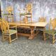 8 ceruse oak style chairs