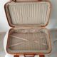 Valise vintage en cuir Camel années 60/70