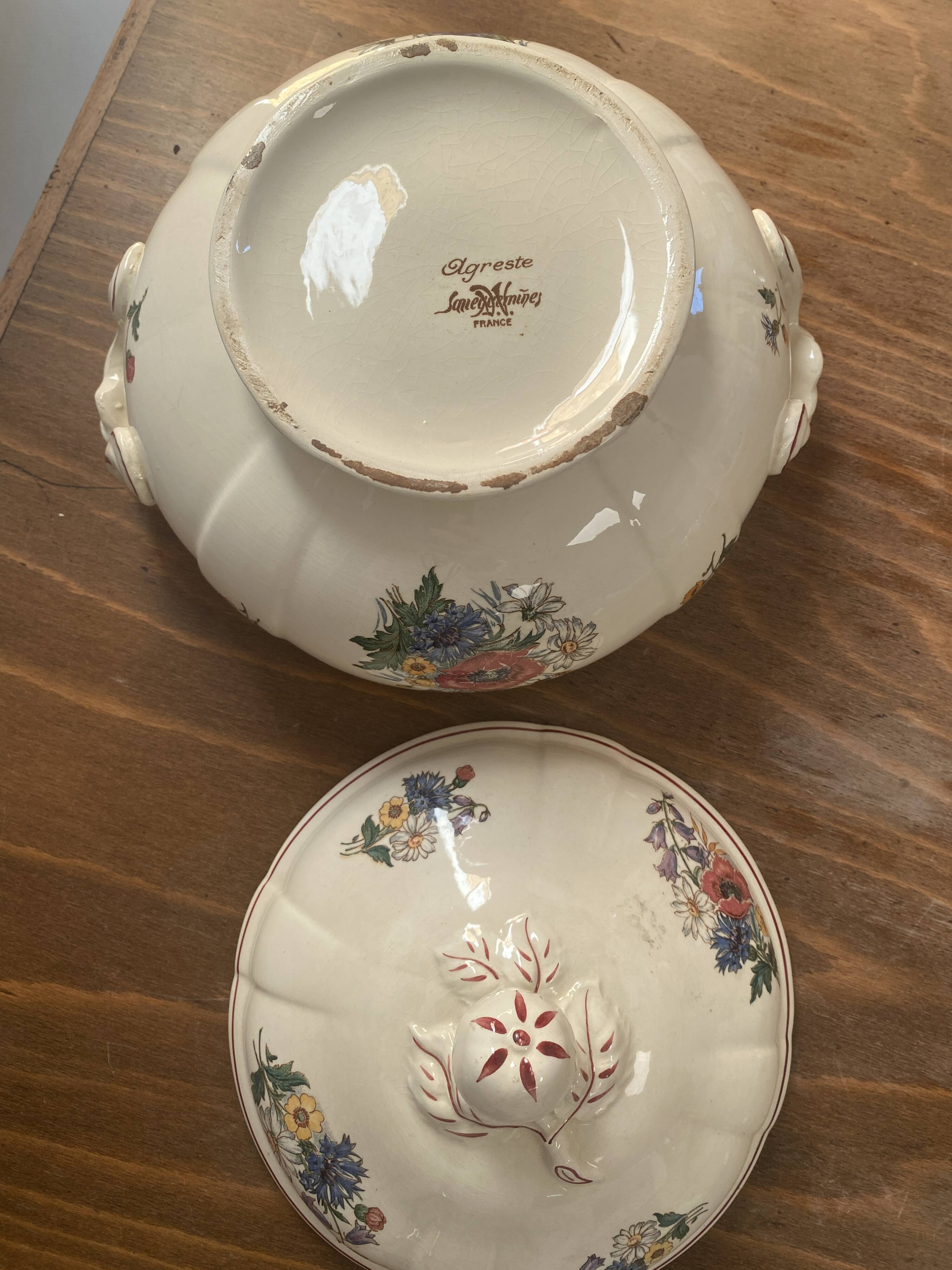 Agreste Sarreguemines soup tureen