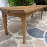 Oak cloakroom bench 247 cm