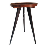 Carved wooden side table