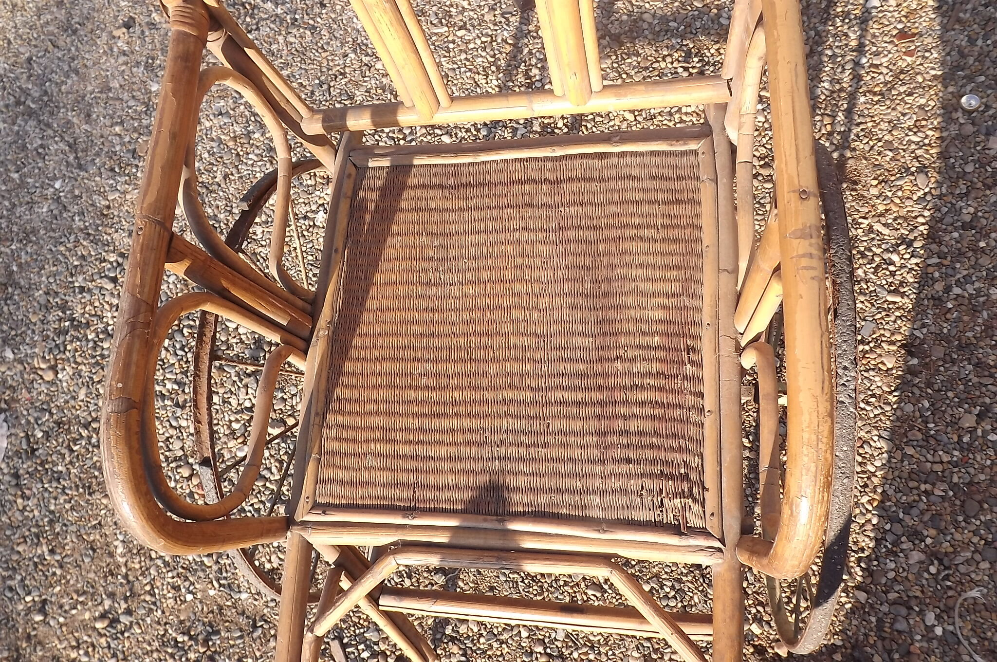 Child cart in bamboo and osier 1900