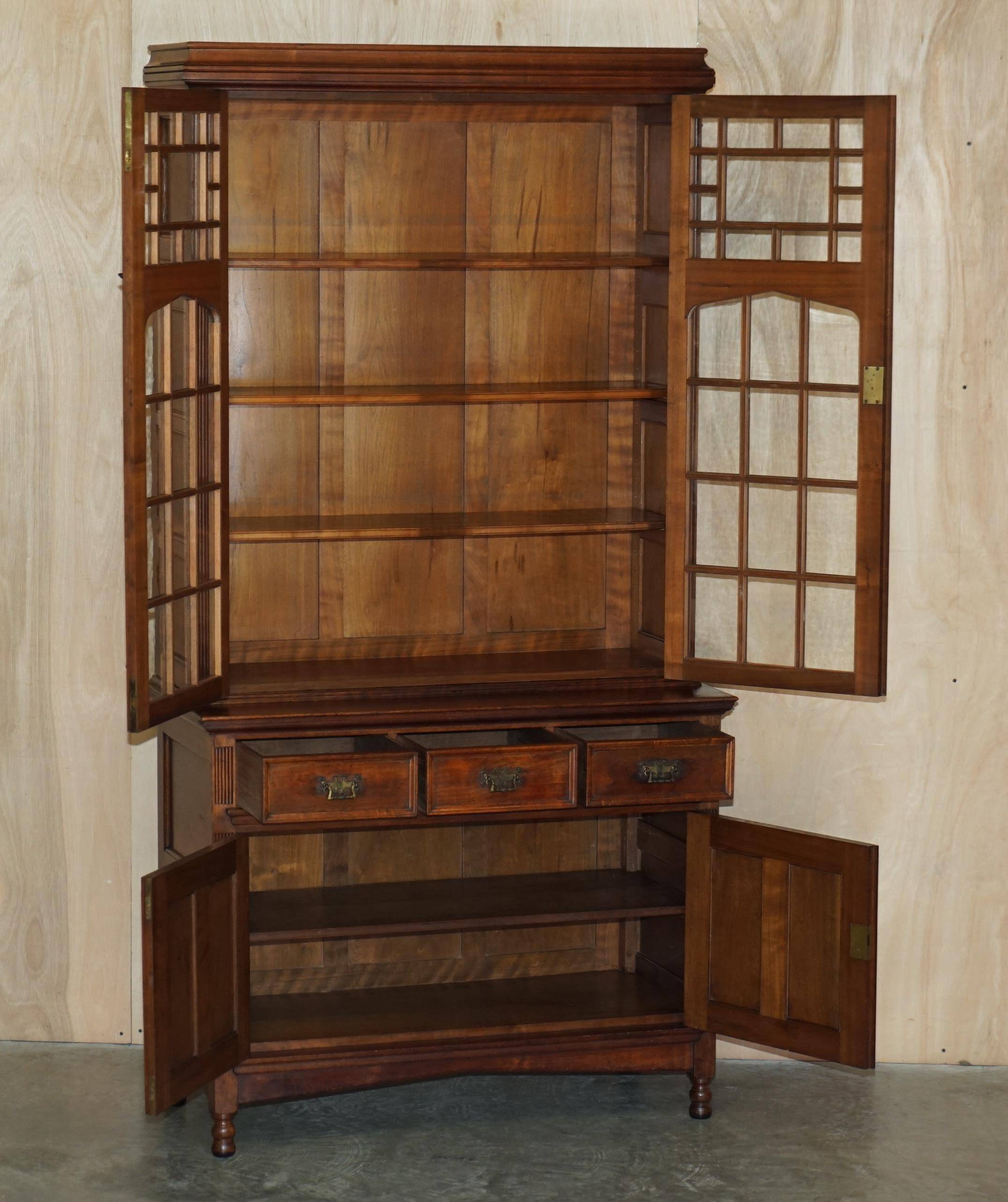 Victorian library Jas Shoolbred with astral glazing