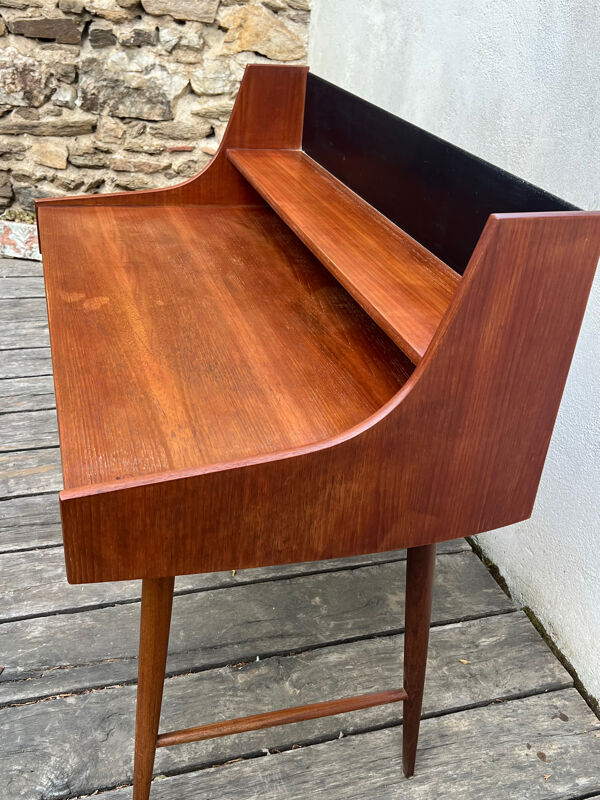 Beau bureau scandinave Ola vintage en teck par John Texmon, années 195