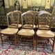 Suite of 6 Provençal straw chairs
