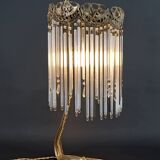 Lampe en Bronze et Pendeloques par H. Guimard, France, Art Nouveau, c. 1910