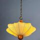 1960s Italian cocoon suspension, made of resin and pine wood.