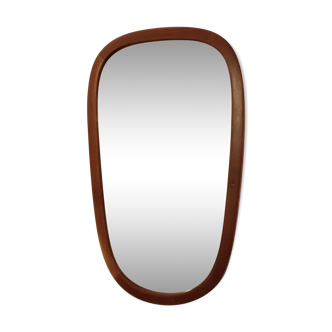 Danish teak mirror 1960 's 47x77cm