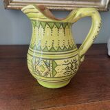 Safi pitcher handmade pottery Serghini Morocco signed