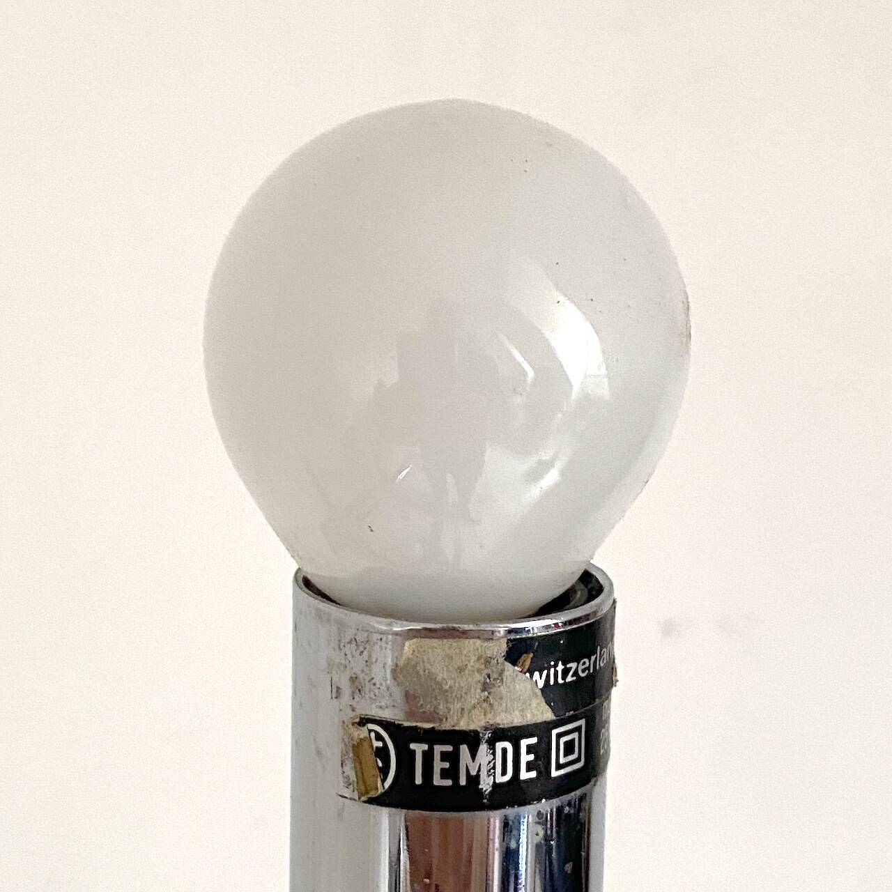 Temde Space Age lamp, vintage 1970s, made in Switzerland.