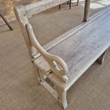 Antique oak church pew