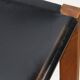 Chair S24 by Pierre Chapo – Solid elm and black leather – 1970
