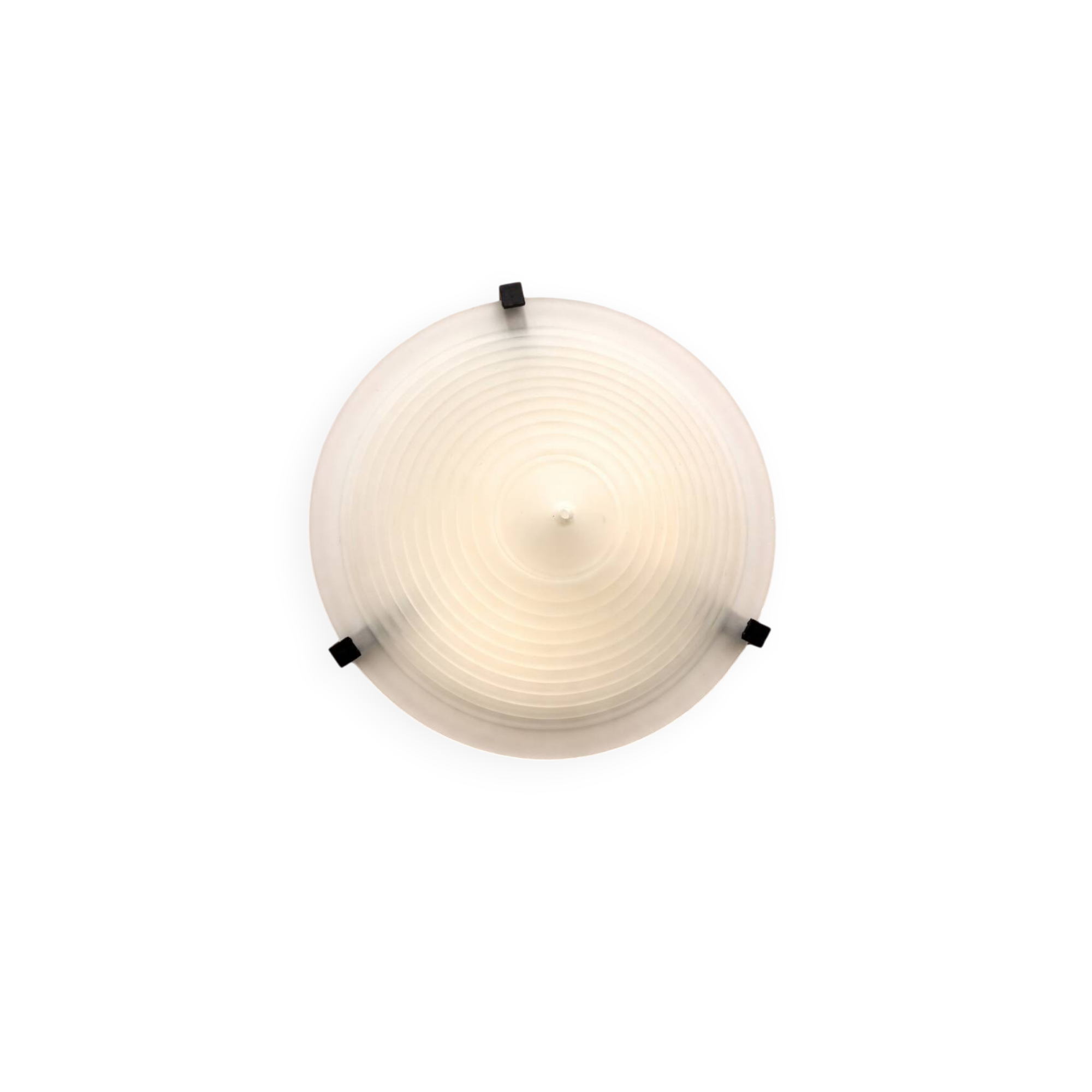 IKEA vintage ceiling light from the 80s in frosted glass, Memphis style.
