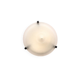 IKEA vintage ceiling light from the 80s in frosted glass, Memphis style.