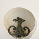 Scandinavian metal and frosted glass wall lamp, early 1900s