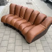 De Sede Ds600 Snake in cognac leather, 20 elements (in NEW CONDITION)!