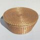 Vintage wicker and straw sewing basket
