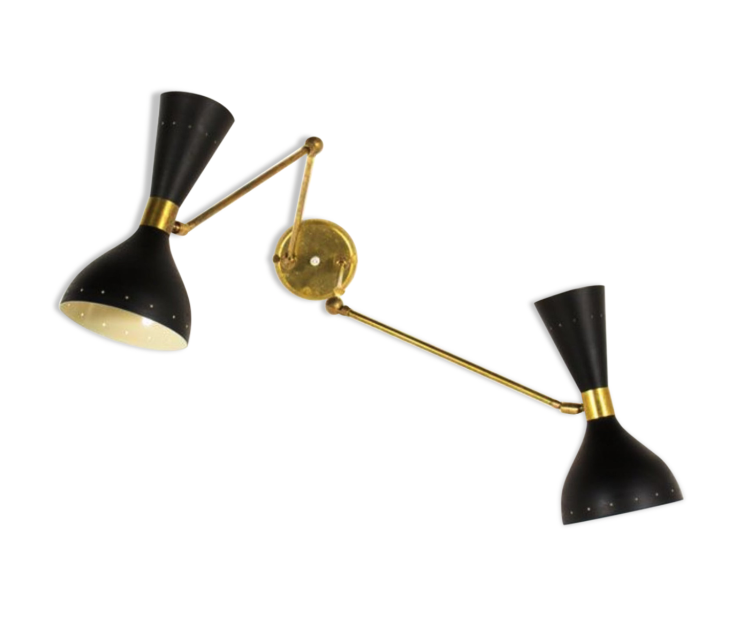 Double wall lamp in the style of Italian creations of the 50s