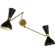 Double wall lamp in the style of Italian creations of the 50s