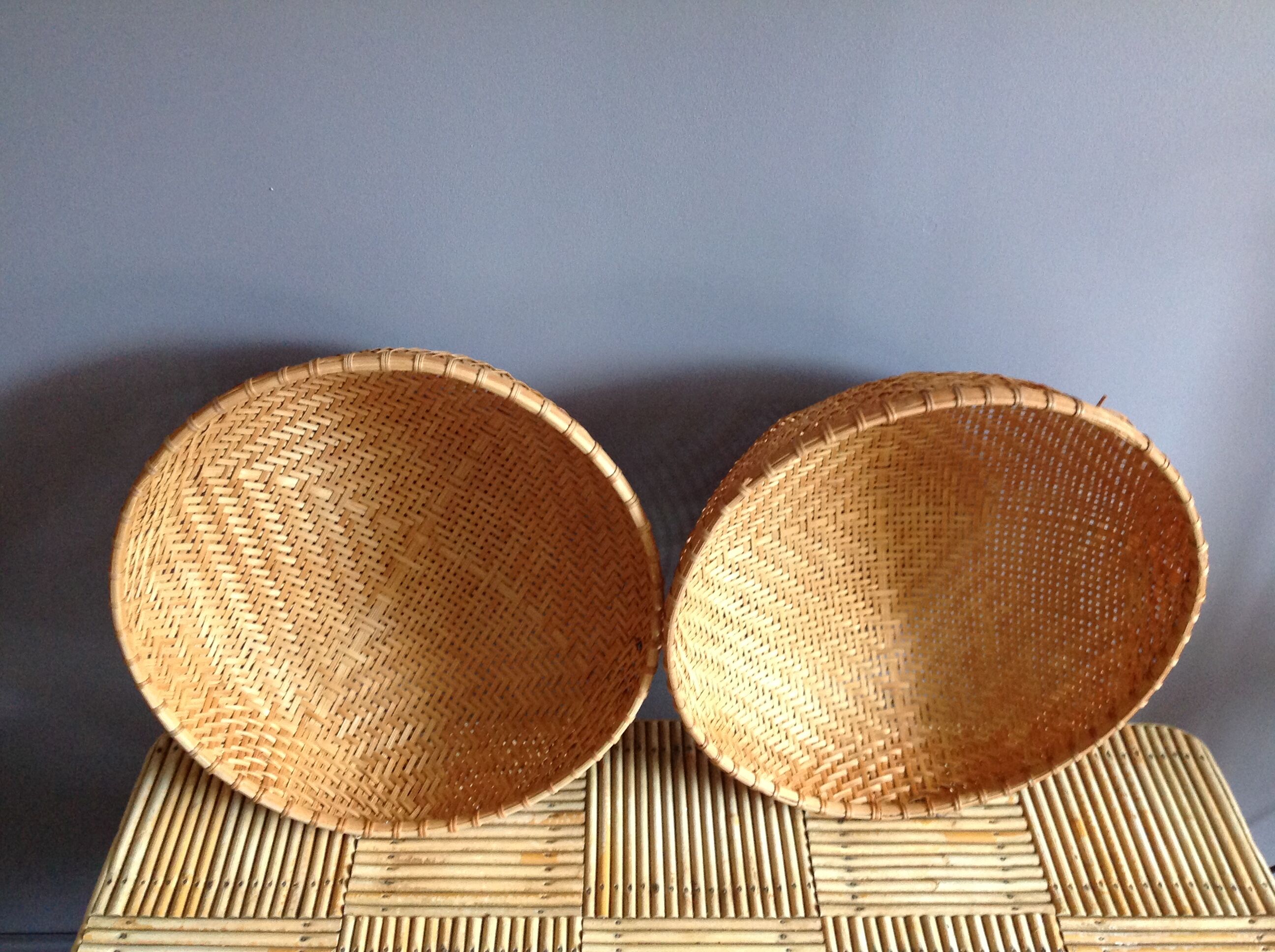 Vintage basket duo