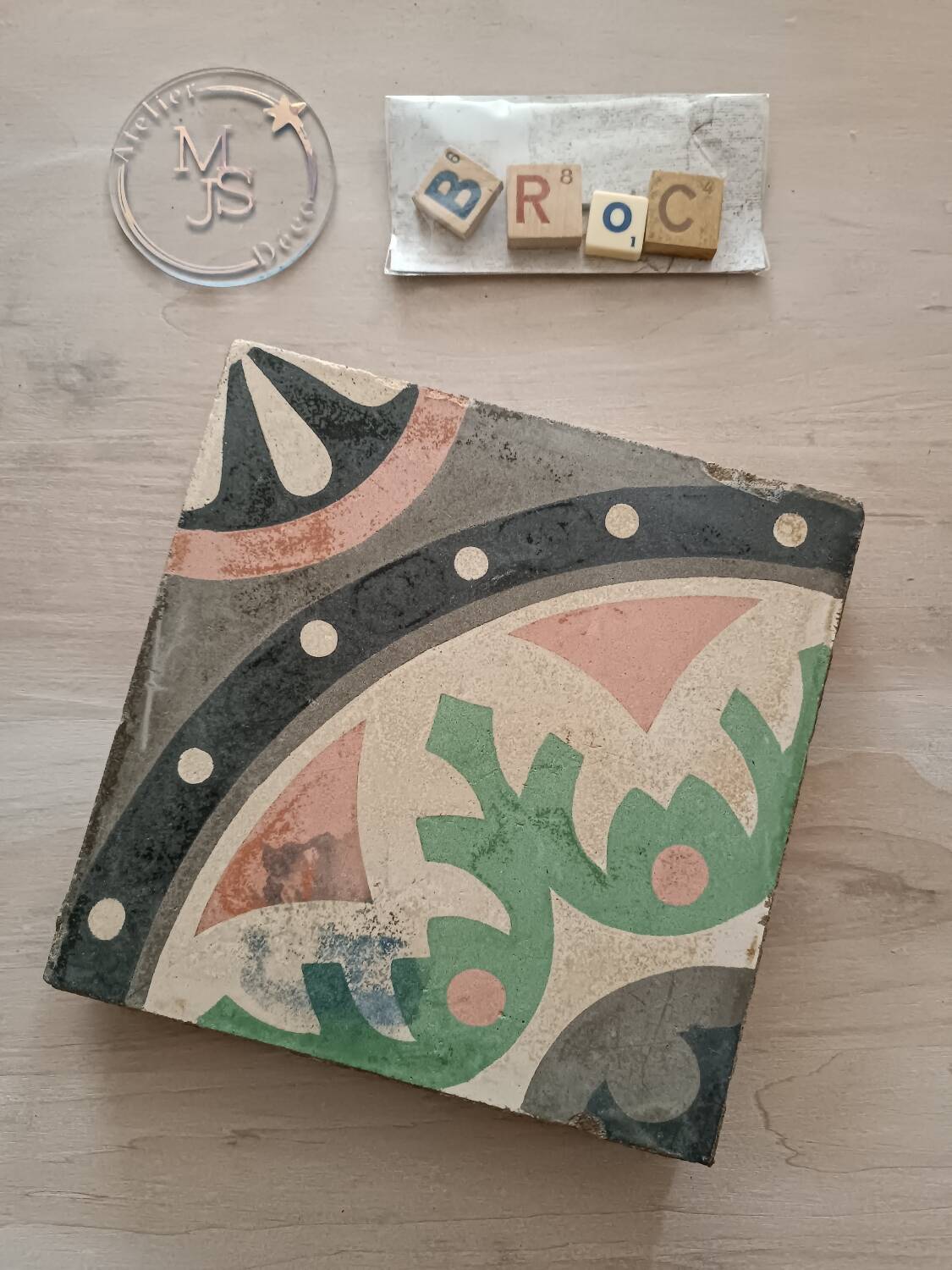 Lot de carreaux de ciment