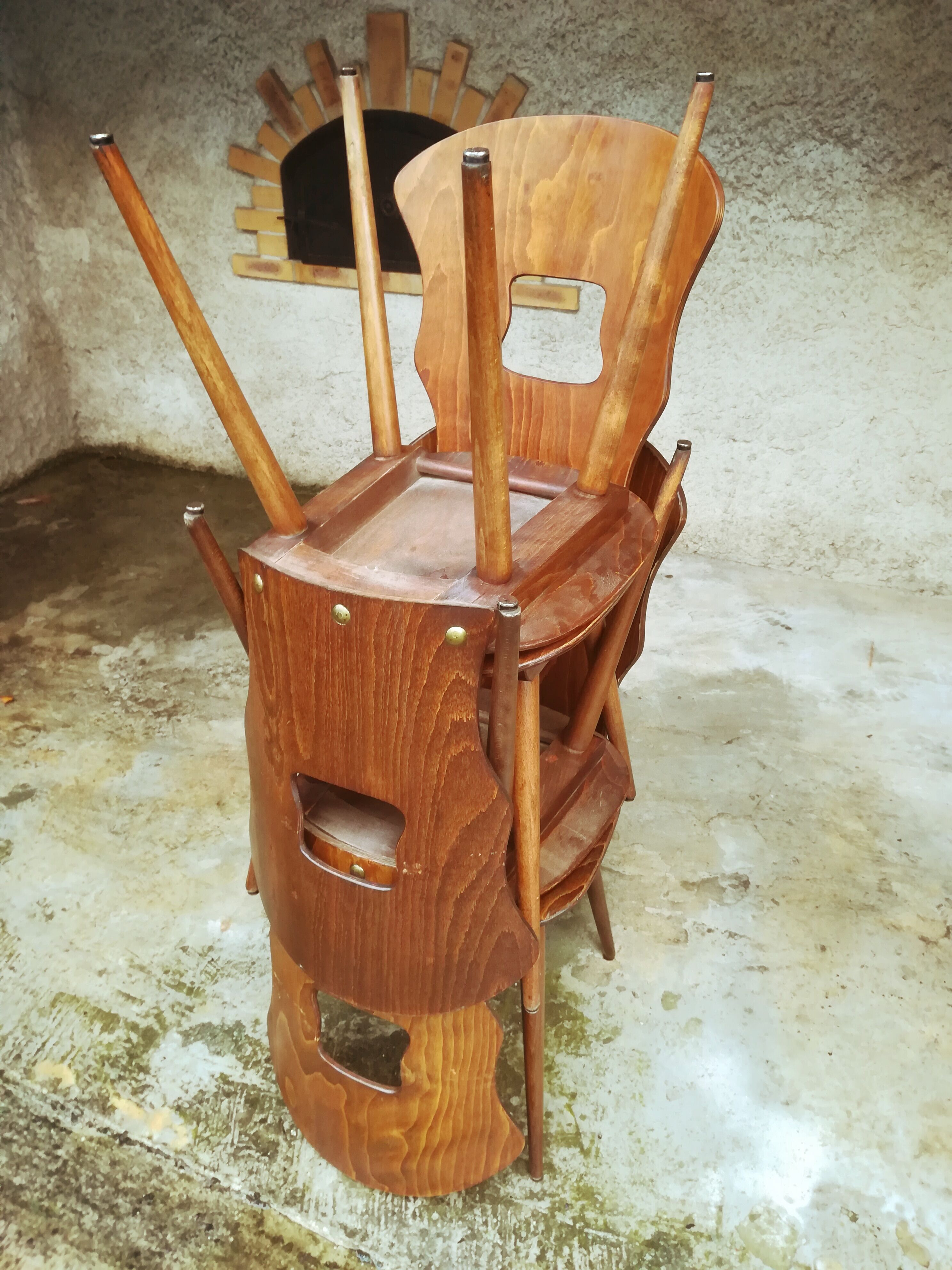 4 Baumann bistro chairs model gentian 50's