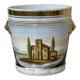 Cache pot Napoleon III late nineteenth porcelain