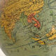 Luminous glass globe early twentieth century