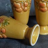 Five slurry mugs with vintage summer fruit