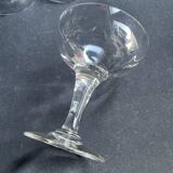 6 anciennes coupes à champagne – Verre soufflé