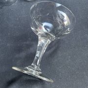 6 old champagne glasses – Blown glass