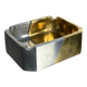 Brutalist ashtray by Leopold, bronze and brass, 1970s