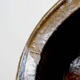 Marmite/bol à oreilles ancien XXe grès de Puisaye émaillé