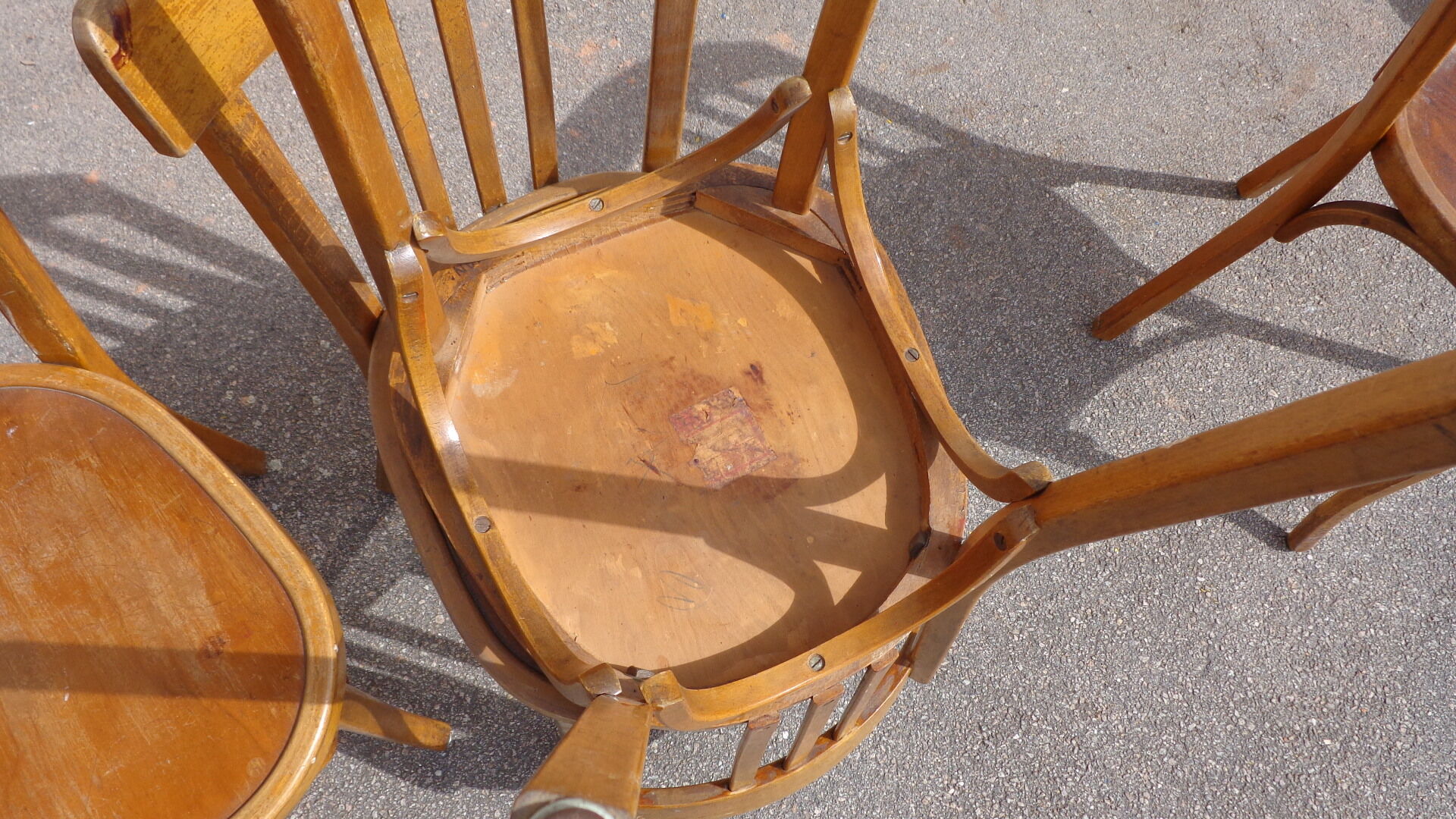 Set of 6 bistro chairs