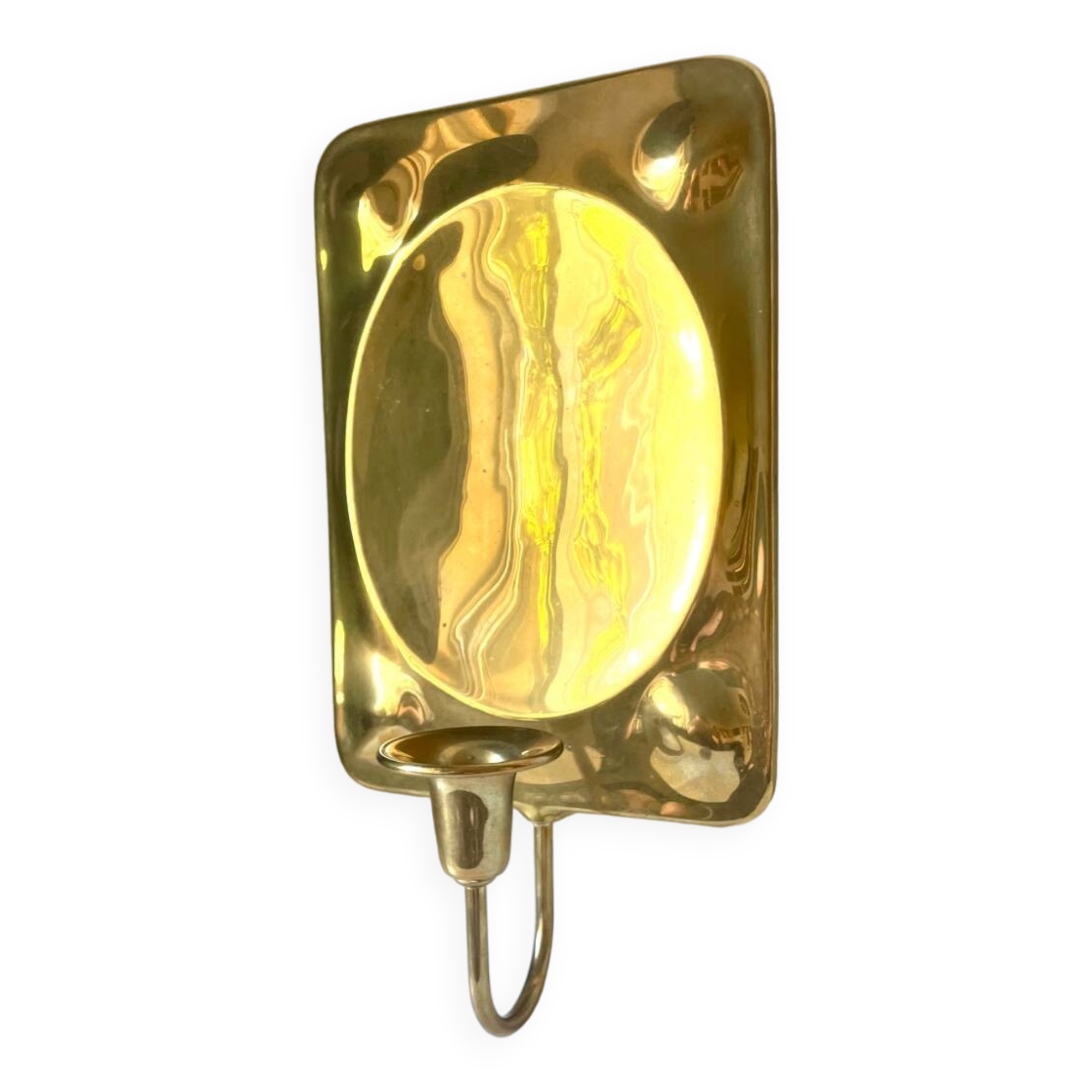 Vintage Brass Wall Candle holder  Sconce  height 28  cm