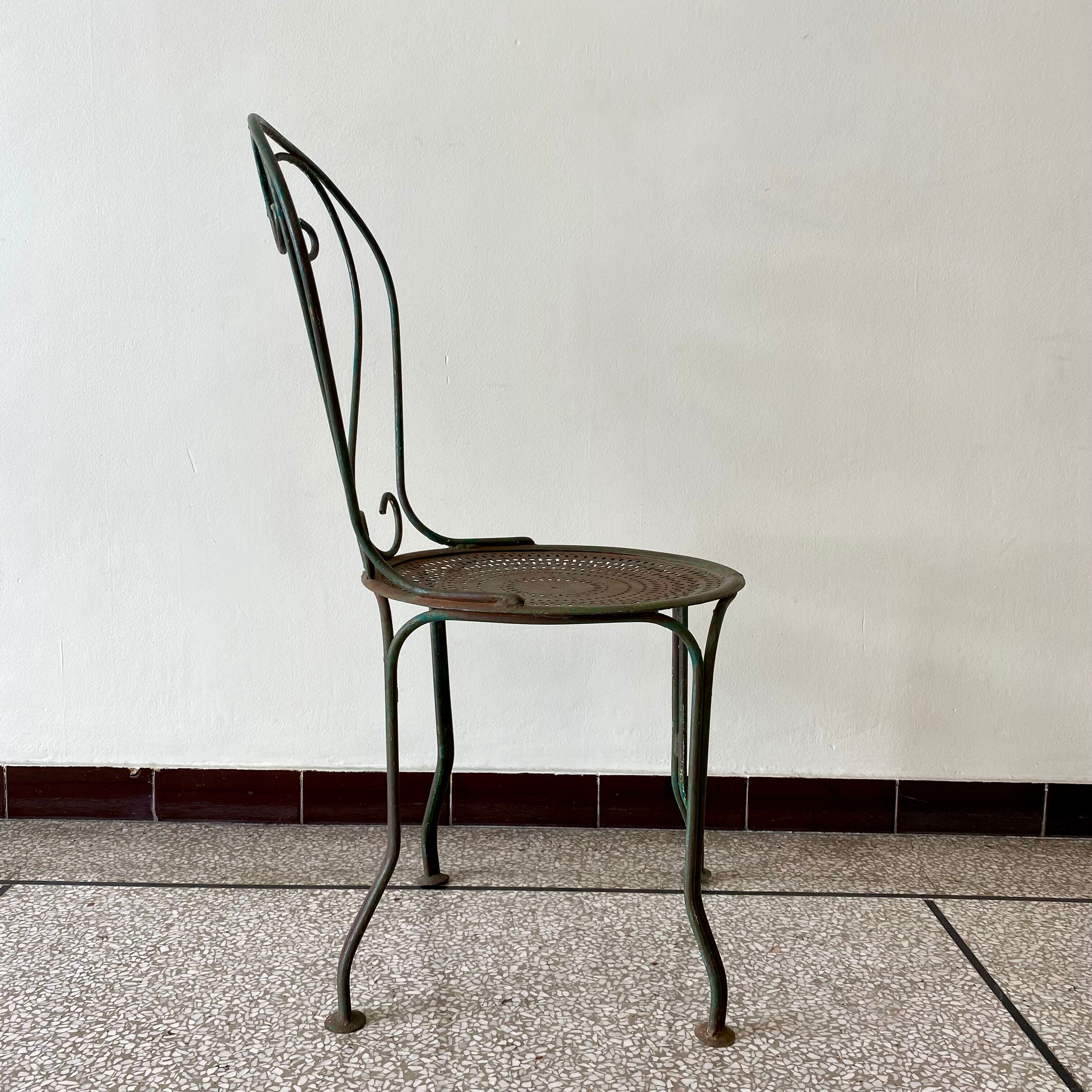 Wrought iron chair