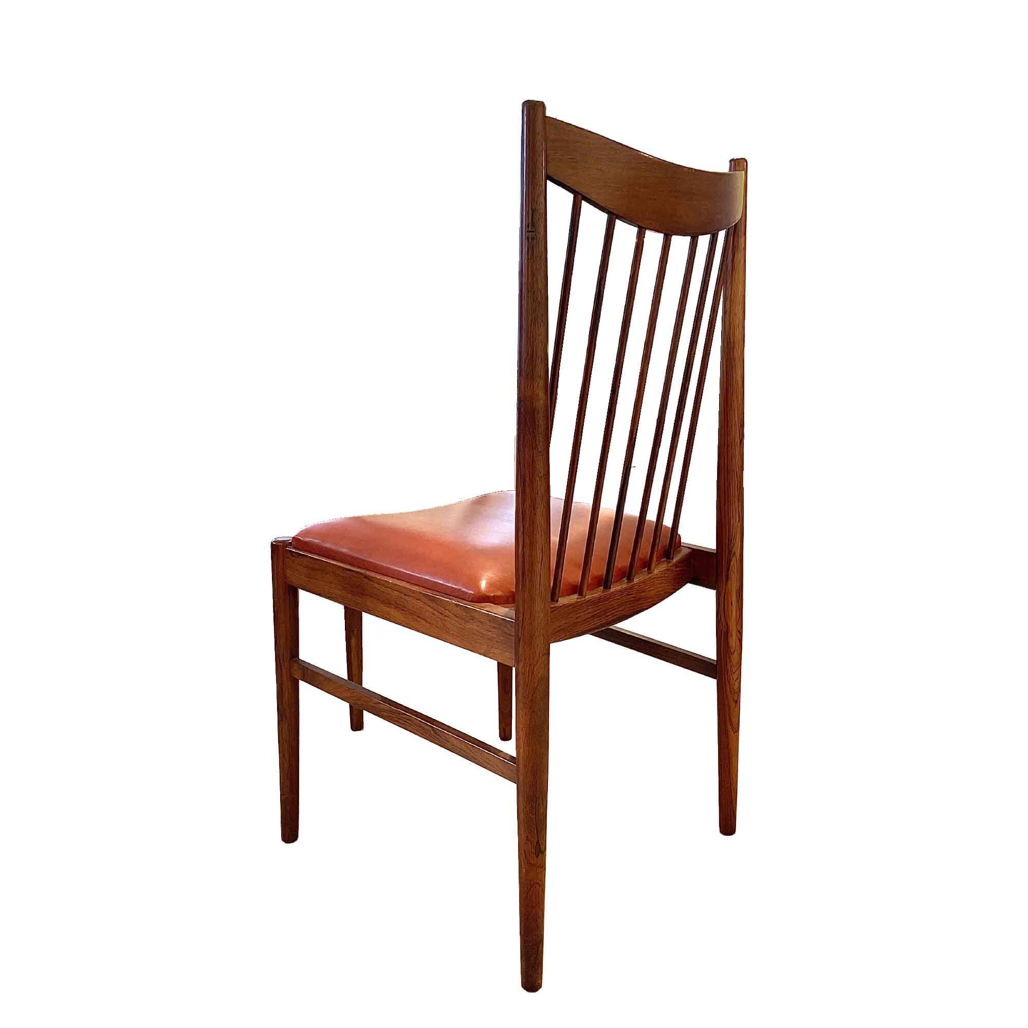 Rosewood chair and leather model 422 by Arne Vodder