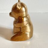 Small bear in solid brass vintage