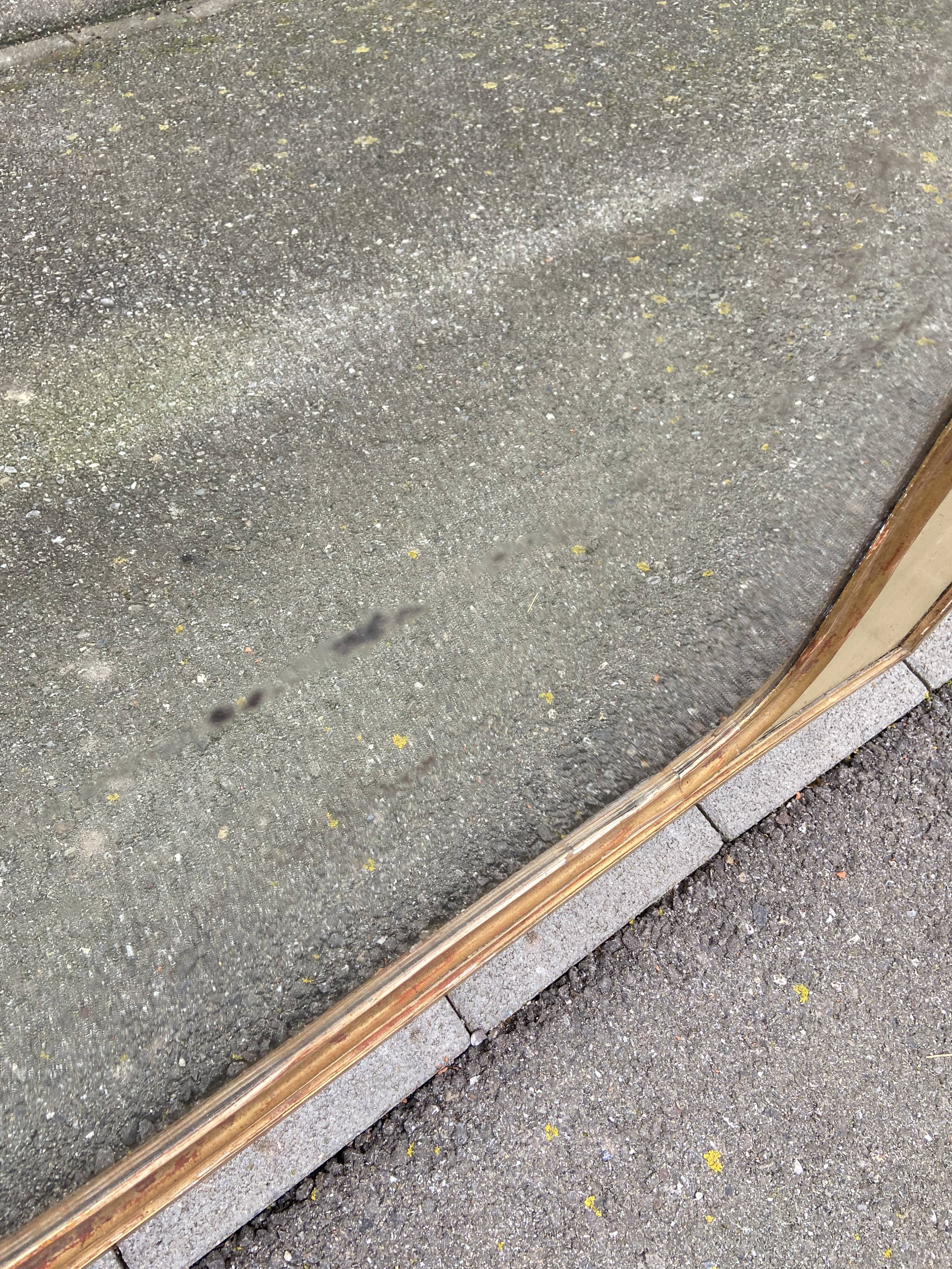 Trumeau & early 19th century painting in gilded wood.