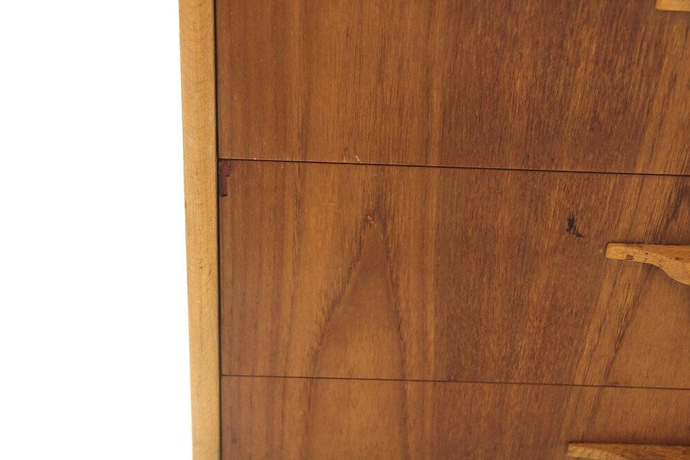 Scandinavian chest of drawers in teak and oak, Sweden, 1960.