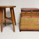 Siège coffre , tabouret vintage de pecheur