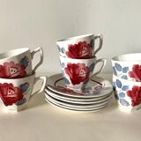 6 digoin coffee cups