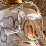 Antique porcelain kerosene lamp