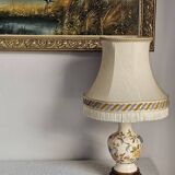 Vintage Moustiers earthenware lamp