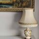 Vintage Moustiers earthenware lamp