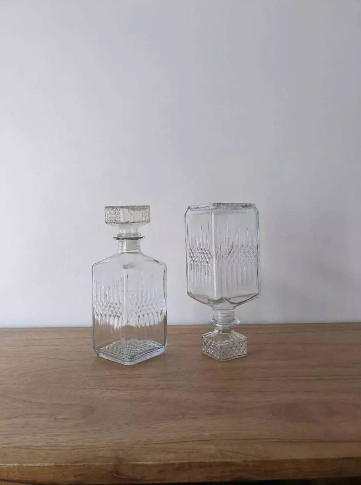 Paire de carafes à whisky