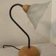 Vintage lamp from the 80s in wood and metal