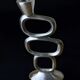 Circle candlestick by Matthew Hilton, solid aluminium, circa 1980s