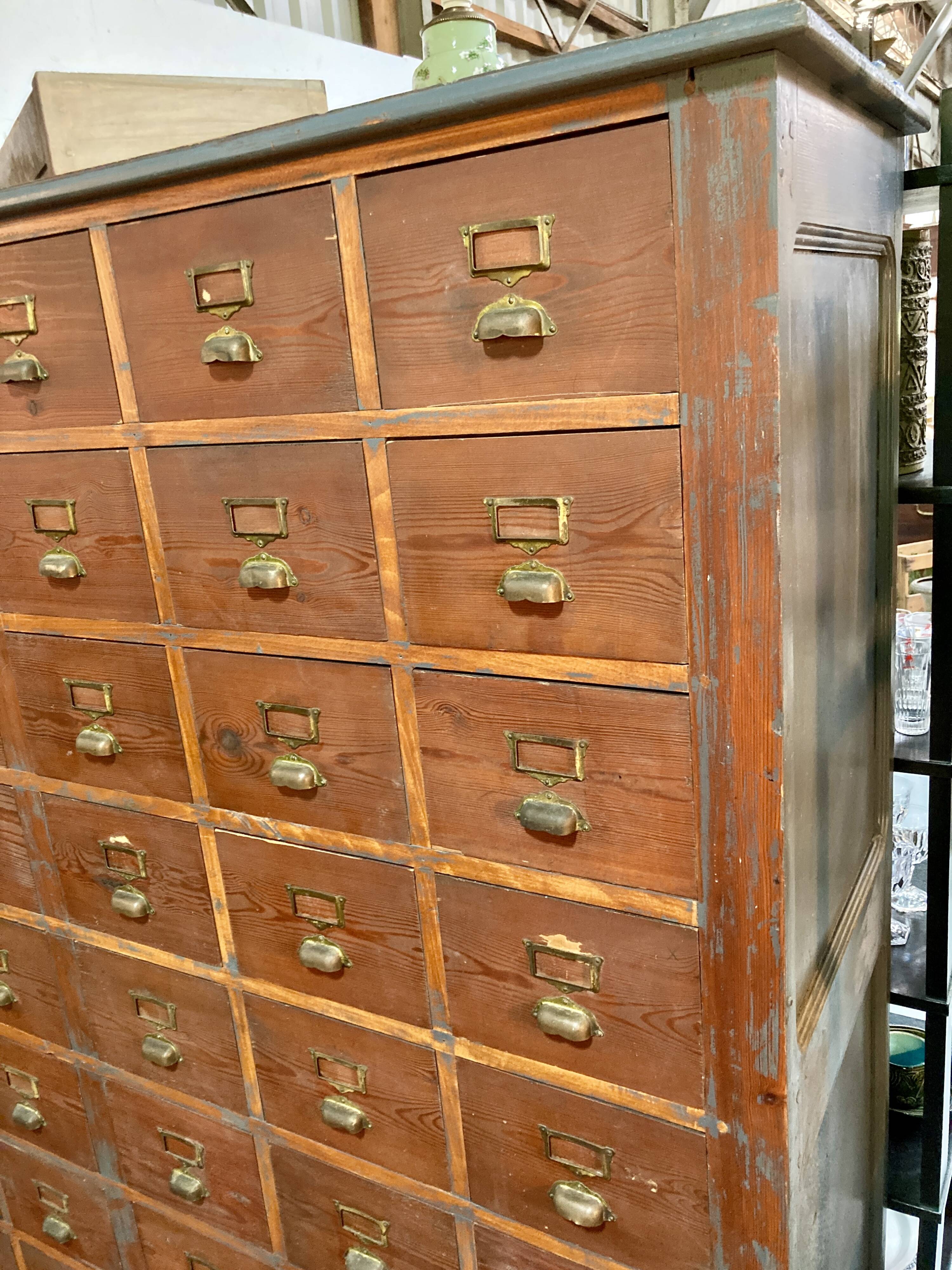 Trade furniture - 48 drawers - L 181 x H 174